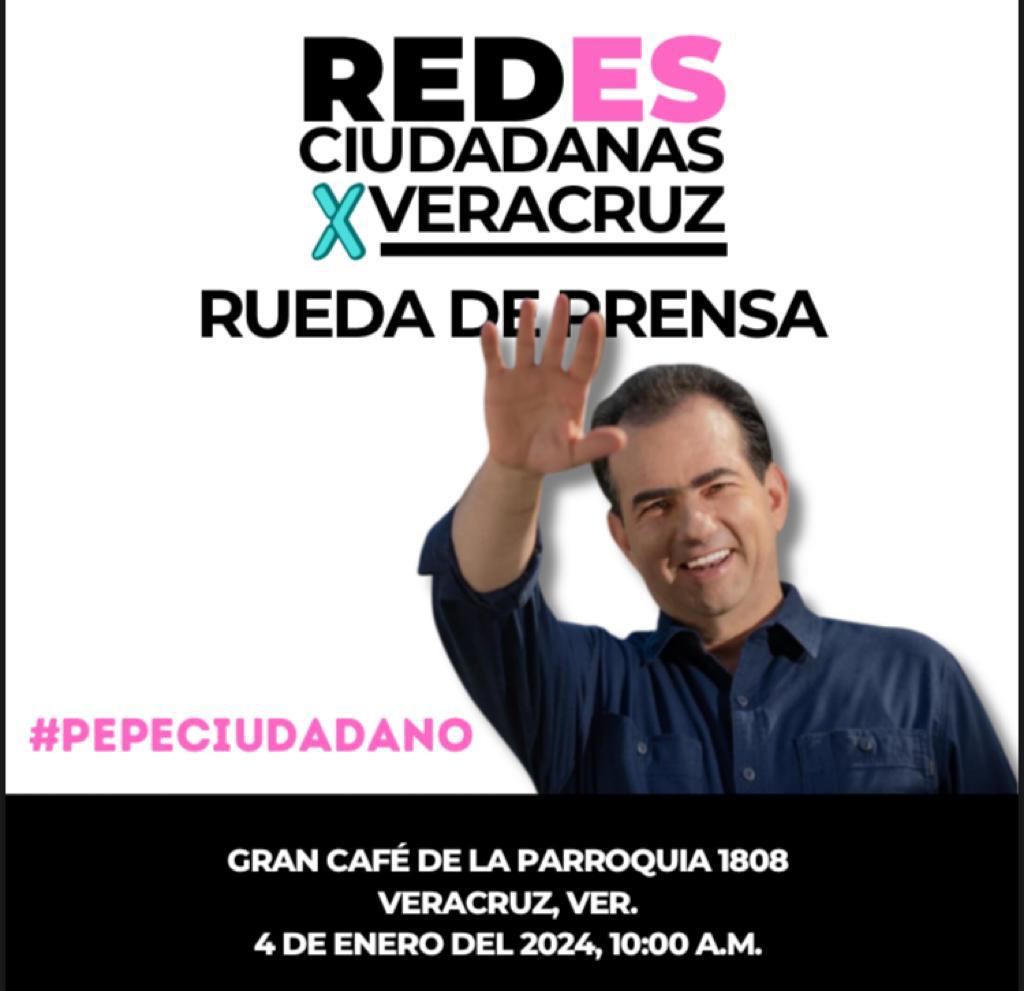 Pepe Yunes hoy con Canaco y Redes Ciudadanas en Veracruz Rocío Nahle